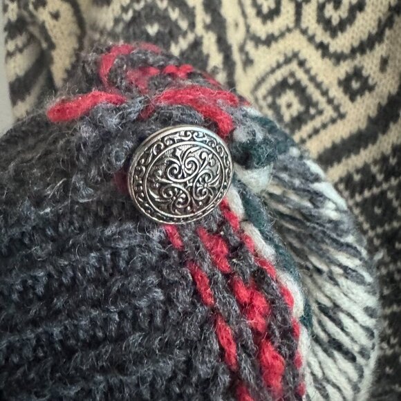 Vintage Boston Traders Nordic Style Wool Pullover Sweater M - Picture 9 of 9